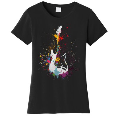 Guitar Design Guitar Gift For Guitarist Women's T-Shirt