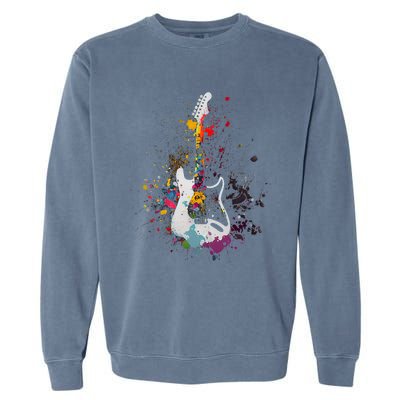 Guitar Design Guitar Gift For Guitarist Garment-Dyed Sweatshirt