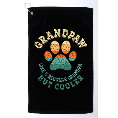 Grandpaw Dog Grandpa Grandfather Grand Paw Platinum Collection Golf Towel