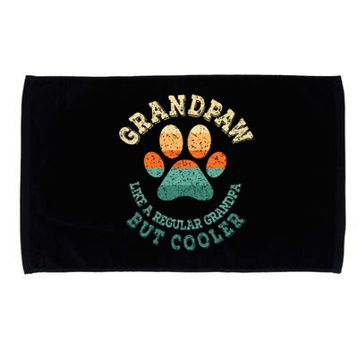 Grandpaw Dog Grandpa Grandfather Grand Paw Microfiber Hand Towel