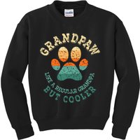 Grandpaw Dog Grandpa Grandfather Grand Paw Kids Sweatshirt