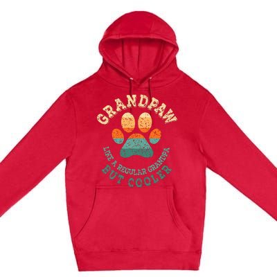 Grandpaw Dog Grandpa Grandfather Grand Paw Premium Pullover Hoodie