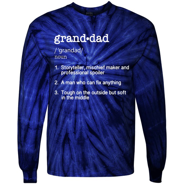 Granddad Definition Tie-Dye Long Sleeve Shirt