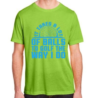 Golf Dad Golf Funny Gift Golf Funny Golfing Funny Golf Dad Gift Adult ChromaSoft Performance T-Shirt