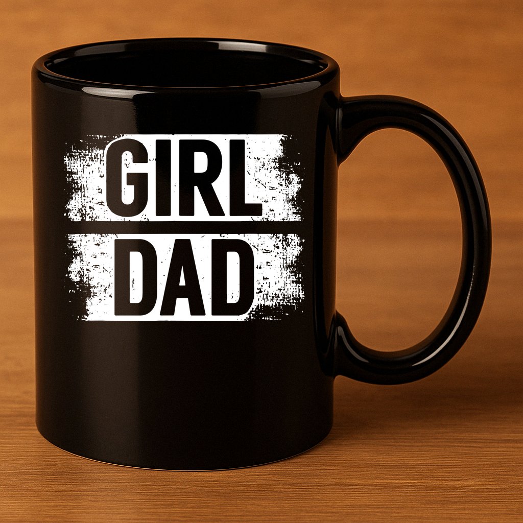 GIRL DAD 11oz C Handle Ceramic Mug