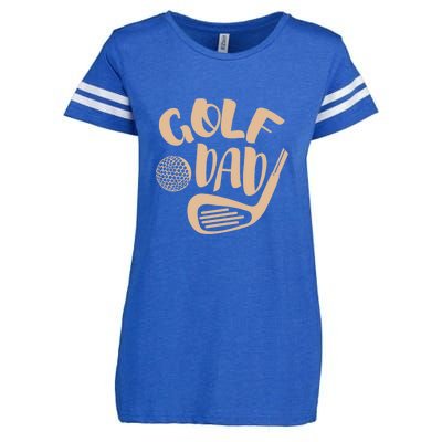 Golf Dad Gift For Father's Day Enza Ladies Jersey Football T-Shirt