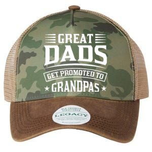 Great Dads Get Promoted To Grandpas Legacy Tie Dye Trucker Hat