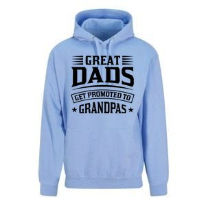 Great Dads Get Promoted To Grandpas Unisex Surf Hoodie