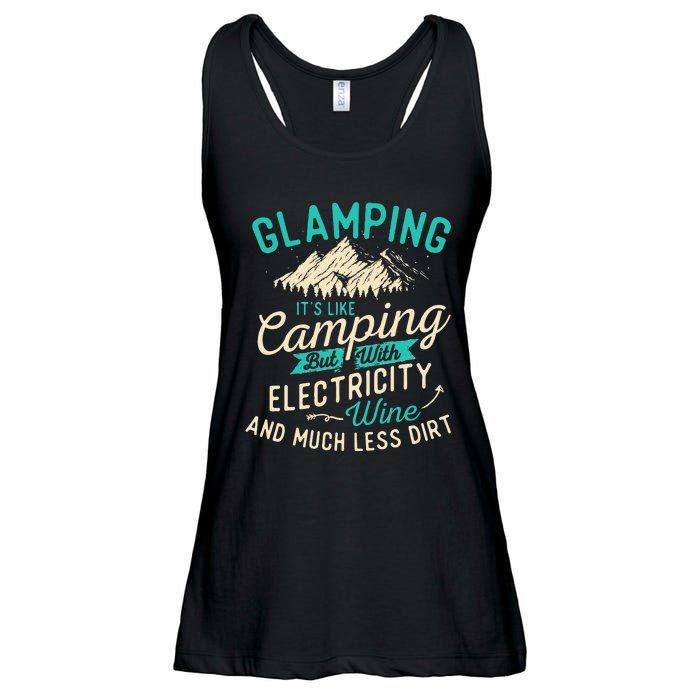 Glamping Definition Glamper Glamorous Camping Camper Ladies Essential Flowy Tank