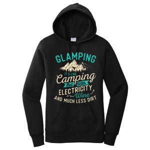 Glamping Definition Glamper Glamorous Camping Camper Women's Pullover Hoodie