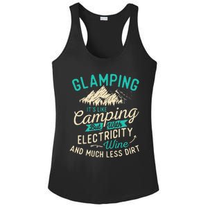 Glamping Definition Glamper Glamorous Camping Camper Ladies PosiCharge Competitor Racerback Tank