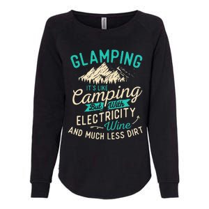 Glamping Definition Glamper Glamorous Camping Camper Womens California Wash Sweatshirt