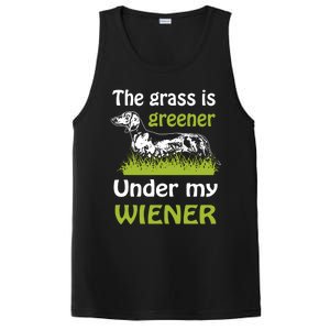 Greener Dachshund Gift PosiCharge Competitor Tank