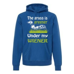 Greener Dachshund Gift Premium Hoodie