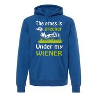 Greener Dachshund Gift Premium Hoodie