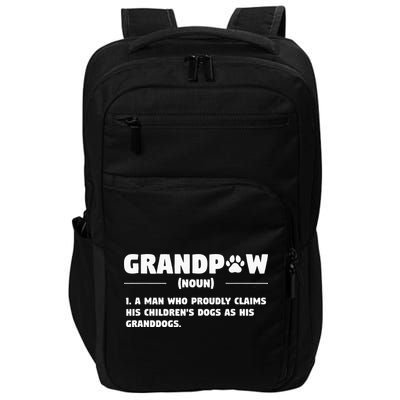 Grandpaw Dog Gifts Grandpa Animal Dogs Grandfather Pet lover Impact Tech Backpack
