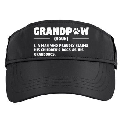 Grandpaw Dog Gifts Grandpa Animal Dogs Grandfather Pet lover Adult Drive Performance Visor
