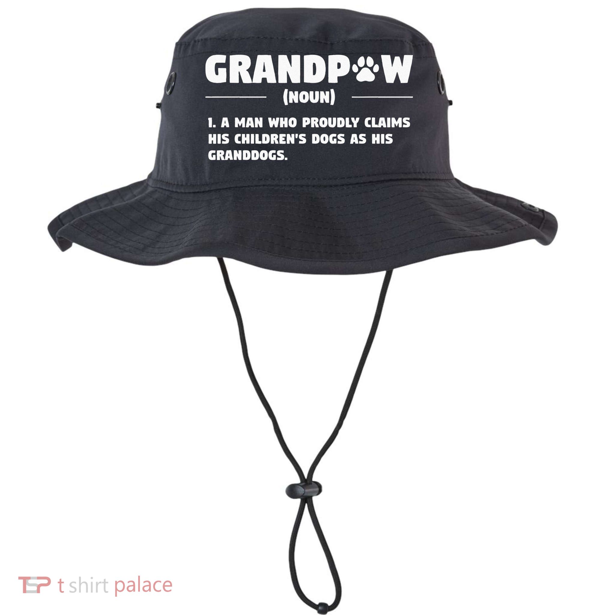 Grandpaw Dog Gifts Grandpa Animal Dogs Grandfather Pet lover Bucket Hat