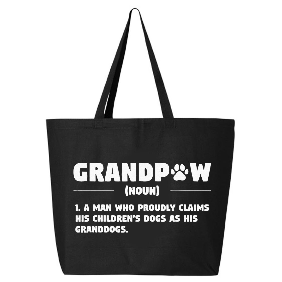 Grandpaw Dog Gifts Grandpa Animal Dogs Grandfather Pet lover 25L Jumbo Tote