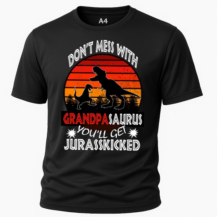 Grandpa Dinosaur Cooling Performance Crew T-Shirt