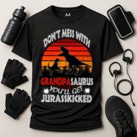 Grandpa Dinosaur Cooling Performance Crew T-Shirt