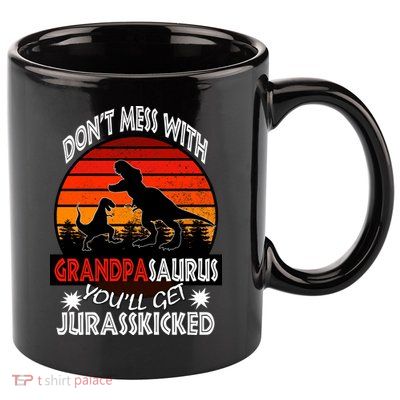 Grandpa Dinosaur 11oz C Handle Ceramic Mug