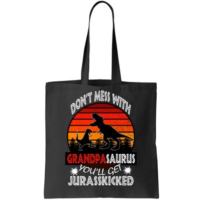 Grandpa Dinosaur Tote Bag