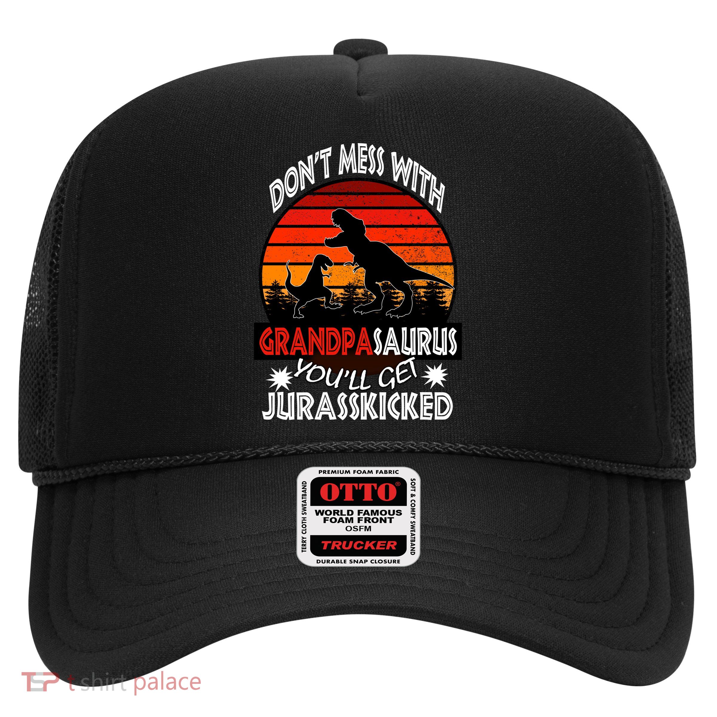 Grandpa Dinosaur Trucker Hat