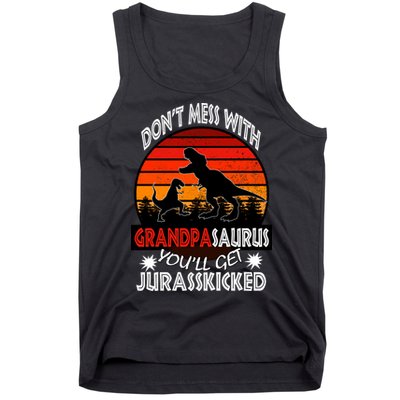Grandpa Dinosaur Tank Top