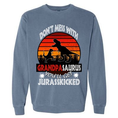 Grandpa Dinosaur Garment-Dyed Sweatshirt