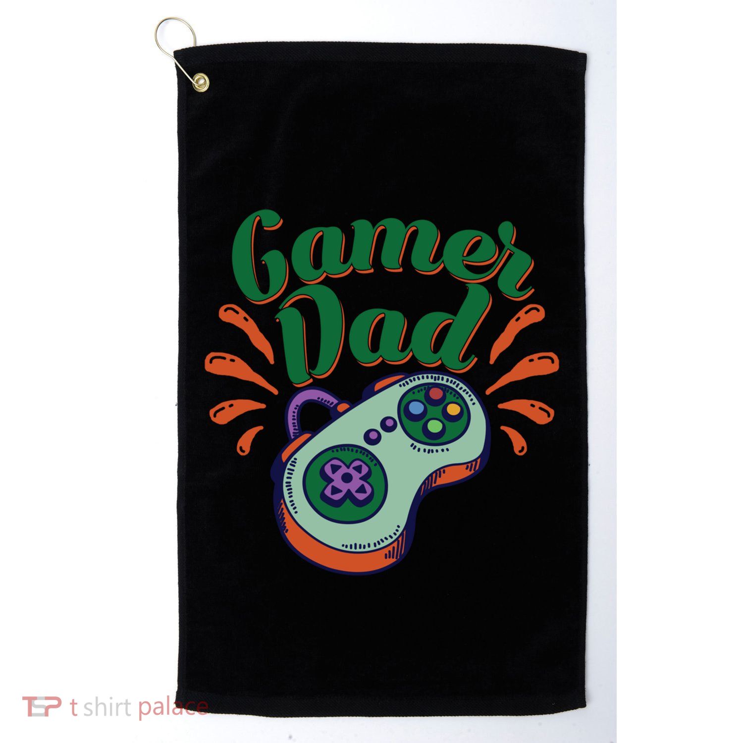 Gamer Dad Gaming Father FatherS Day Video Games Funny Gift Golf Towel
