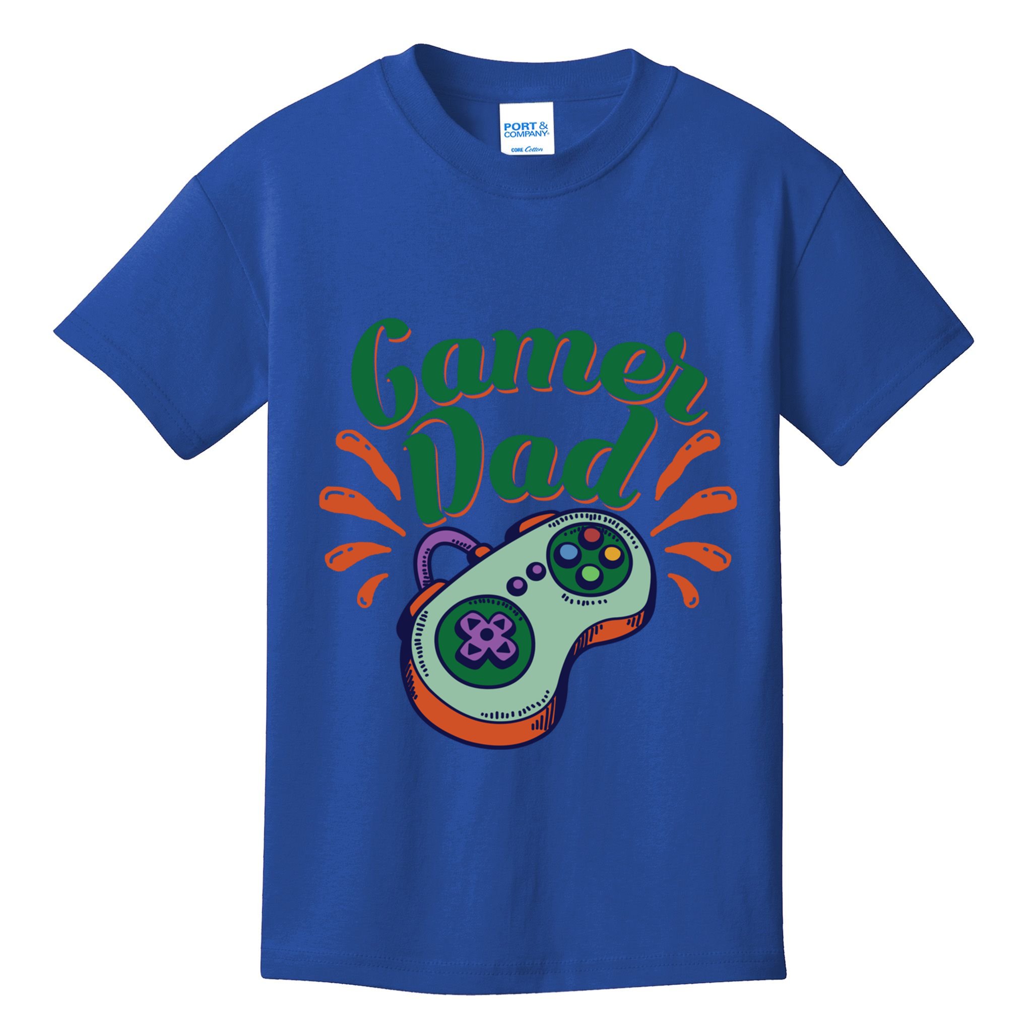 Gamer Dad Gaming Father FatherS Day Video Games Funny Gift Kids T-Shirt