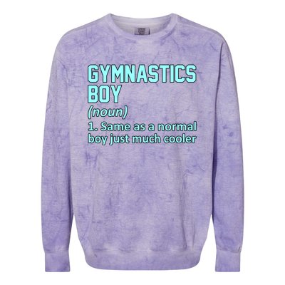 Gymnastics Definition Gymnast Gymnastic Lover Graphic Cute Gift Colorblast Crewneck Sweatshirt