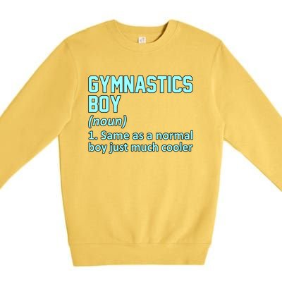 Gymnastics Definition Gymnast Gymnastic Lover Graphic Cute Gift Premium Crewneck Sweatshirt