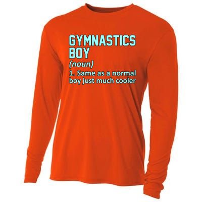 Gymnastics Definition Gymnast Gymnastic Lover Graphic Cute Gift Cooling Performance Long Sleeve Crew