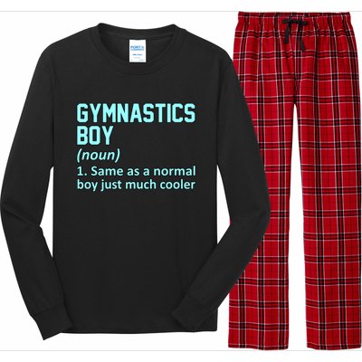 Gymnastics Definition Gymnast Gymnastic Lover Graphic Cute Gift Long Sleeve Pajama Set