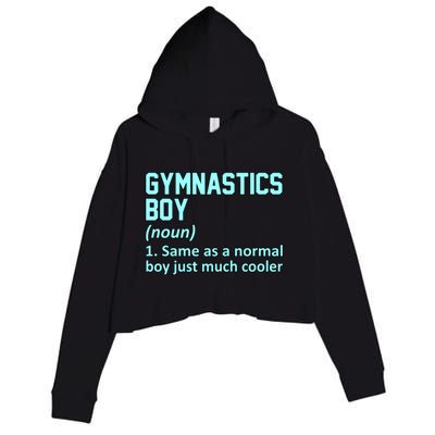 Gymnastics Definition Gymnast Gymnastic Lover Graphic Cute Gift Crop Fleece Hoodie