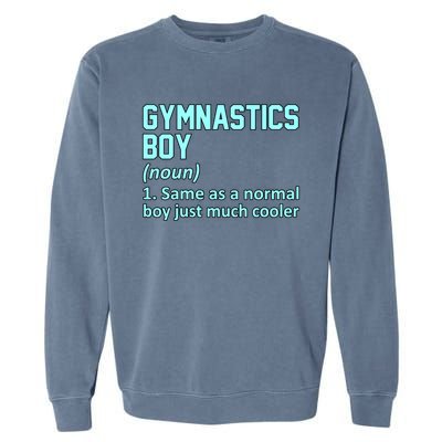 Gymnastics Definition Gymnast Gymnastic Lover Graphic Cute Gift Garment-Dyed Sweatshirt