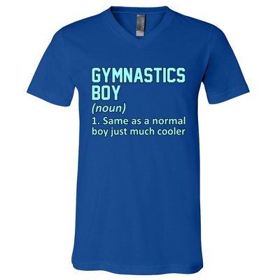 Gymnastics Definition Gymnast Gymnastic Lover Graphic Cute Gift V-Neck T-Shirt