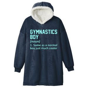 Gymnastics Definition Gymnast Gymnastic Lover Graphic Cute Gift Hooded Wearable Blanket