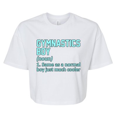 Gymnastics Definition Gymnast Gymnastic Lover Graphic Cute Gift Bella+Canvas Jersey Crop Tee