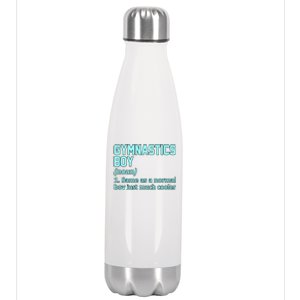 Gymnastics Definition Gymnast Gymnastic Lover Graphic Cute Gift Stainless Steel Insulated Water Bottle