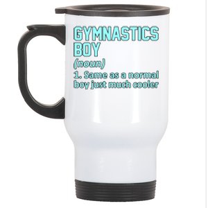 Gymnastics Definition Gymnast Gymnastic Lover Graphic Cute Gift Stainless Steel Travel Mug