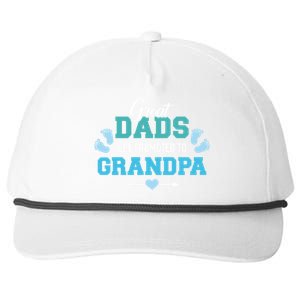 Great Dads Get Promoted To Grandpa Gift Snapback Five-Panel Rope Hat