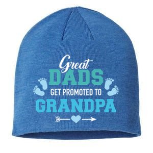 Great Dads Get Promoted To Grandpa Gift Sustainable Beanie