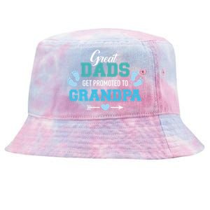 Great Dads Get Promoted To Grandpa Gift Tie-Dyed Bucket Hat