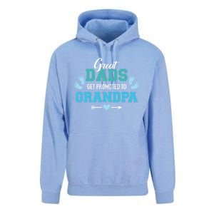 Great Dads Get Promoted To Grandpa Gift Unisex Surf Hoodie