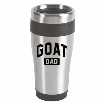 Goat Dad GOAT Gym Workout Fathers Day Gift 16oz Travel Tumbler