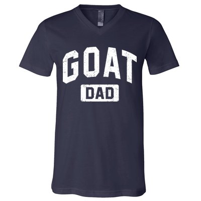 Goat Dad GOAT Gym Workout Fathers Day Gift V-Neck T-Shirt