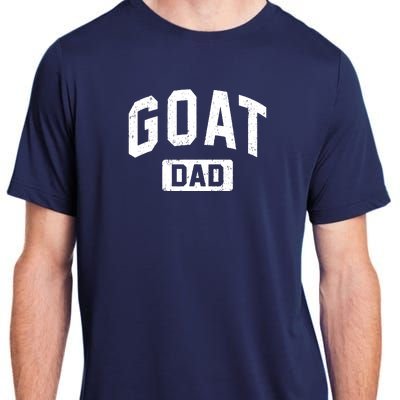 Goat Dad GOAT Gym Workout Fathers Day Gift Adult ChromaSoft Performance T-Shirt